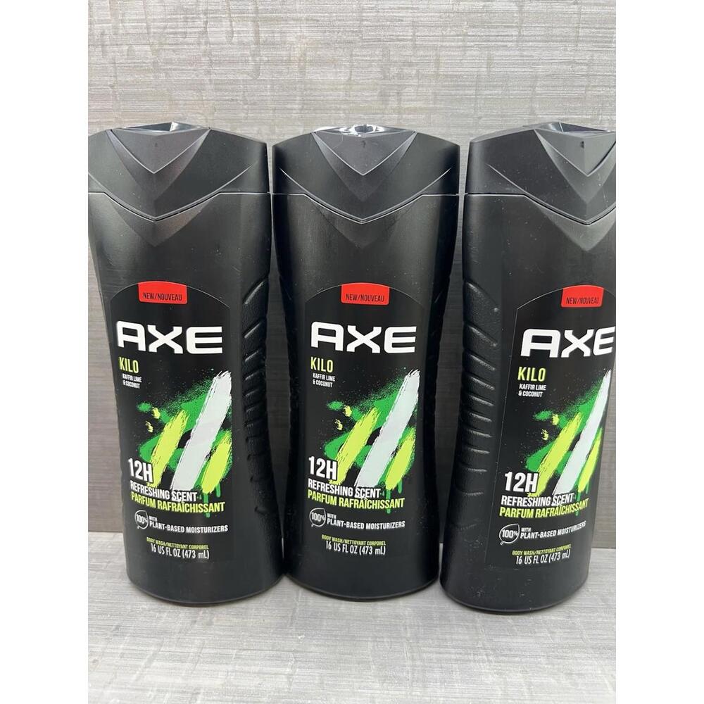 Axe Kilo Refreshing Shower Gel, 16 fl oz (Pack of 3)